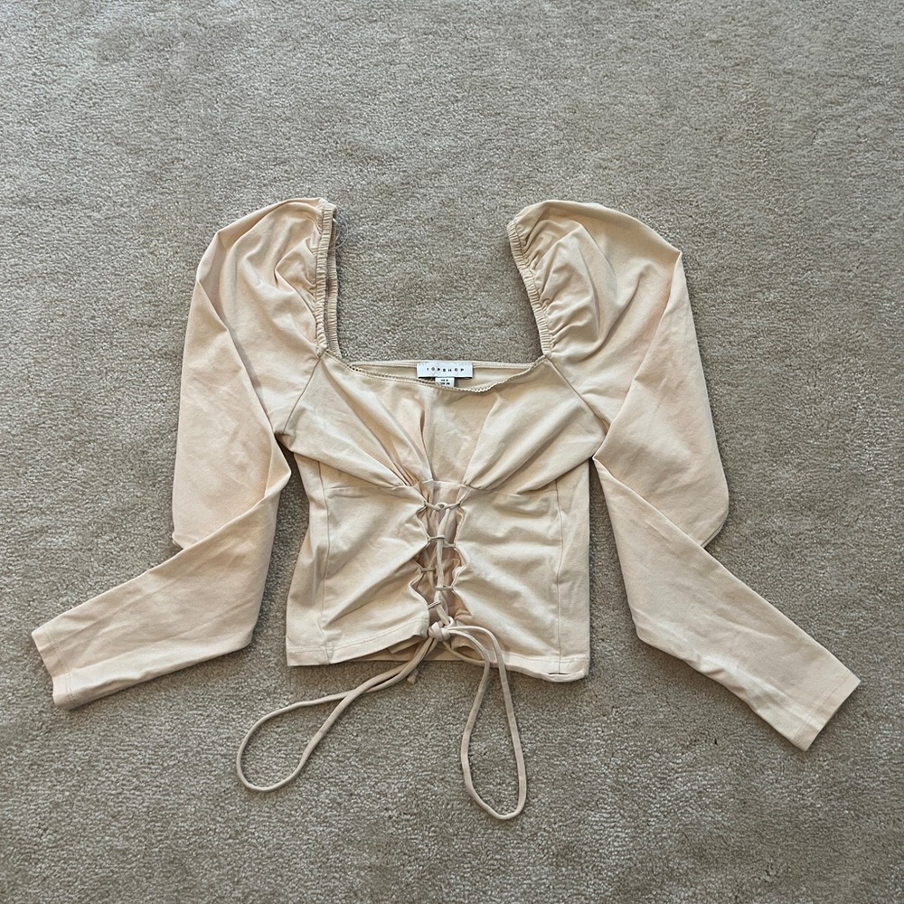Topshop Cropped Blouse